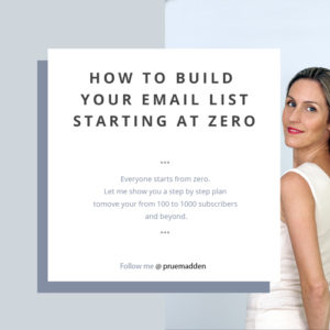 Grow your email list from zero to hero
