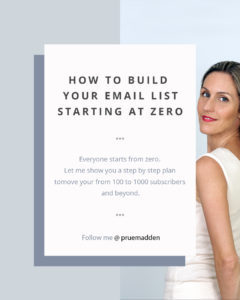 grow email list from zero