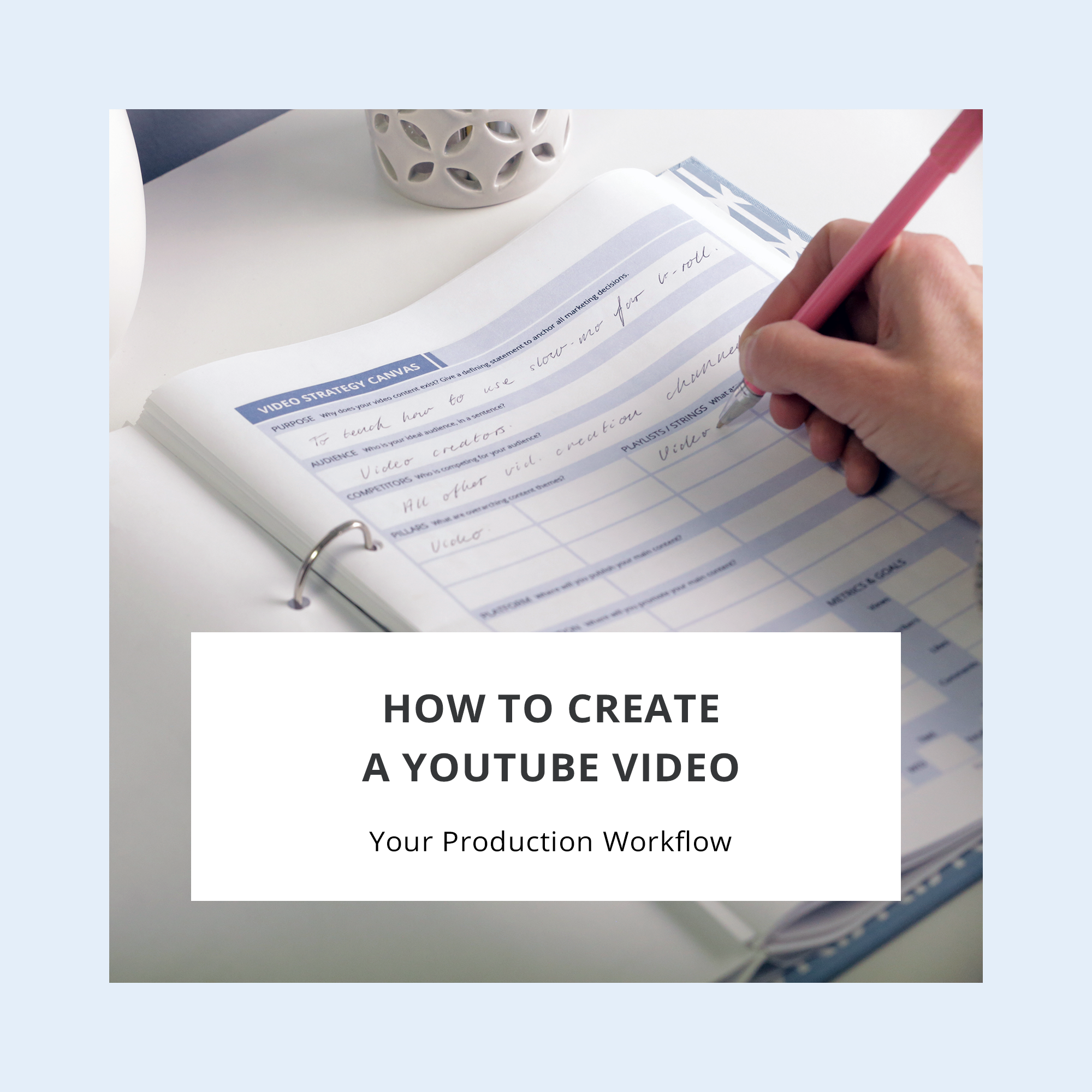 How to Create a YouTube Video – your Production Workflow